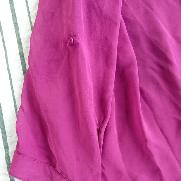 Womans XL  Iz Byer Chic Pink Blouse with Elegant Design - Picture 5 of 5